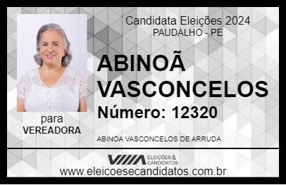 Candidato ABINOÃ VASCONCELOS 2024 - PAUDALHO - Eleições