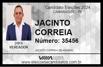 Candidato JACINTO CORREIA 2024 - CAMARAGIBE - Eleições