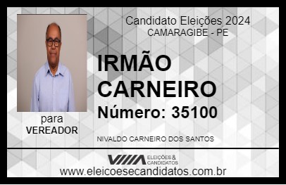 Candidato IRMÃO CARNEIRO 2024 - CAMARAGIBE - Eleições