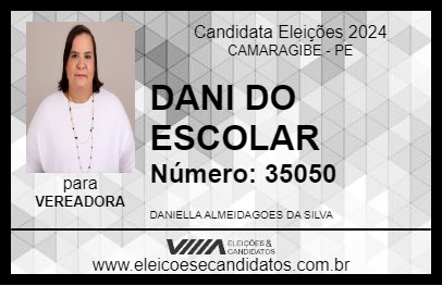 Candidato DANI DO ESCOLAR 2024 - CAMARAGIBE - Eleições