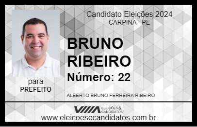 Candidato BRUNO RIBEIRO 2024 - CARPINA - Eleições