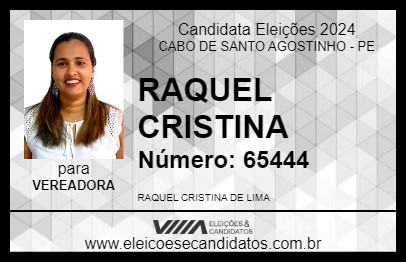 Candidato RAQUEL CRISTINA 2024 - CABO DE SANTO AGOSTINHO - Eleições