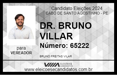 Candidato DR. BRUNO VILLAR 2024 - CABO DE SANTO AGOSTINHO - Eleições