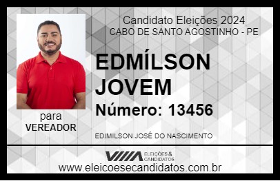 Candidato EDIMILSON JOVEM 2024 - CABO DE SANTO AGOSTINHO - Eleições