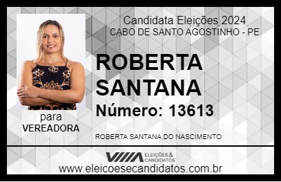 Candidato ROBERTA SANTANA 2024 - CABO DE SANTO AGOSTINHO - Eleições