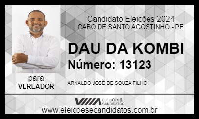 Candidato DAU DA KOMBI 2024 - CABO DE SANTO AGOSTINHO - Eleições