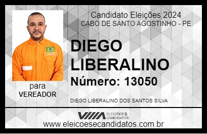 Candidato DIEGO LIBERALINO 2024 - CABO DE SANTO AGOSTINHO - Eleições