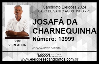 Candidato JOSAFÁ DA CHARNEQUINHA 2024 - CABO DE SANTO AGOSTINHO - Eleições