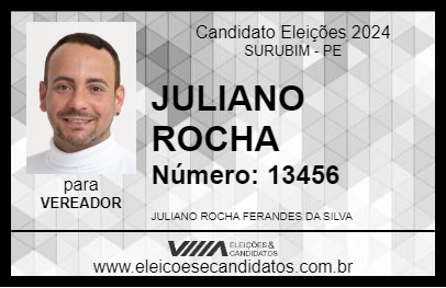 Candidato JULIANO ROCHA 2024 - SURUBIM - Eleições