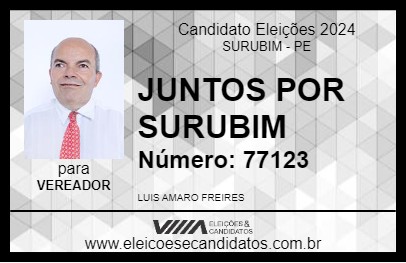 Candidato LUIS DO JUNTOS POR SURUBIM 2024 - SURUBIM - Eleições