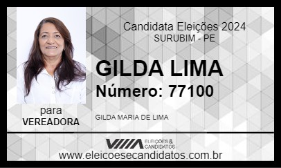 Candidato GILDA LIMA 2024 - SURUBIM - Eleições