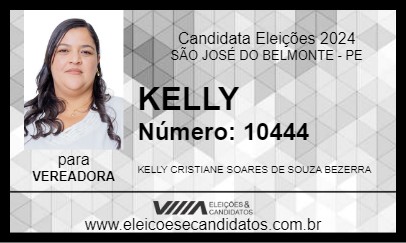 Candidato KELLY 2024 - SÃO JOSÉ DO BELMONTE - Eleições