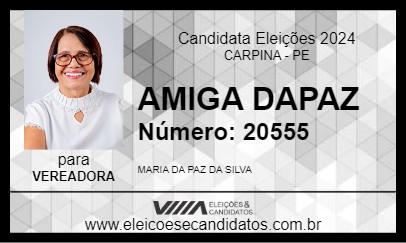 Candidato AMIGA DAPAZ 2024 - CARPINA - Eleições