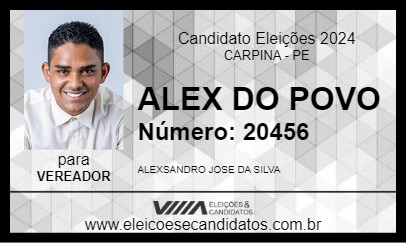 Candidato ALEX DO POVO 2024 - CARPINA - Eleições