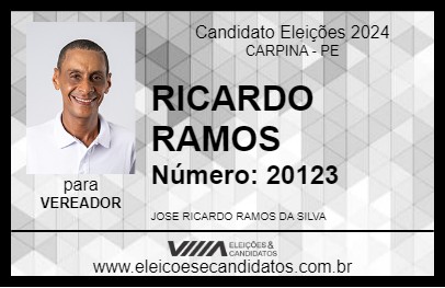 Candidato RICARDO RAMOS 2024 - CARPINA - Eleições