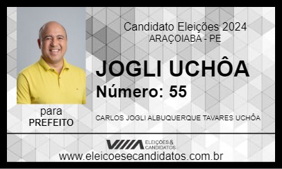 Candidato JOGLI UCHÔA 2024 - ARAÇOIABA - Eleições