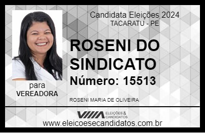 Candidato ROSENI DO SINDICATO 2024 - TACARATU - Eleições