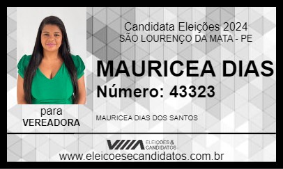 Candidato MAURICEA DIAS 2024 - SÃO LOURENÇO DA MATA - Eleições