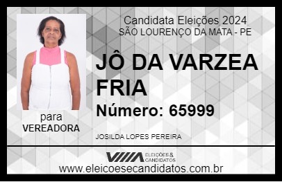 Candidato JÔ DA VARZEA FRIA 2024 - SÃO LOURENÇO DA MATA - Eleições