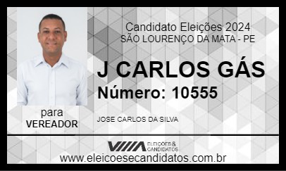 Candidato J CARLOS GÁS 2024 - SÃO LOURENÇO DA MATA - Eleições