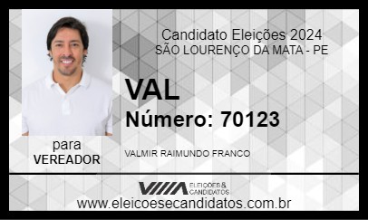 Candidato VAL 2024 - SÃO LOURENÇO DA MATA - Eleições