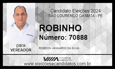 Candidato ROBINHO 2024 - SÃO LOURENÇO DA MATA - Eleições