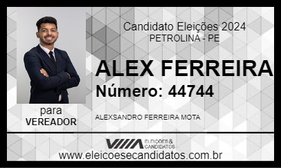 Candidato ALEX FERREIRA 2024 - PETROLINA - Eleições