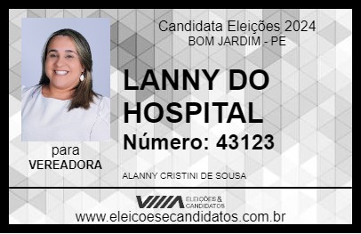 Candidato LANNY DO HOSPITAL 2024 - BOM JARDIM - Eleições