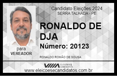 Candidato RONALDO DE DJA 2024 - SERRA TALHADA - Eleições