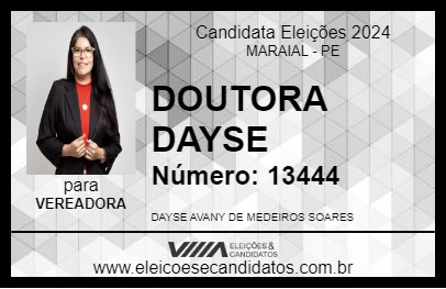 Candidato DOUTORA DAYSE 2024 - MARAIAL - Eleições