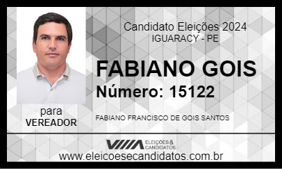 Candidato FABIANO GOIS 2024 - IGUARACY - Eleições