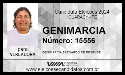 Candidato GENIMARCIA 2024 - IGUARACY - Eleições