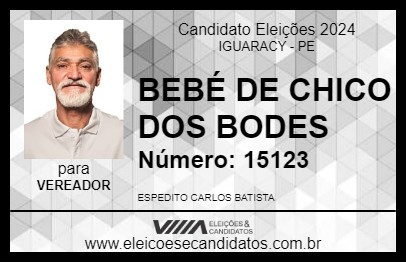 Candidato BEBÉ DE CHICO DOS BODES 2024 - IGUARACY - Eleições