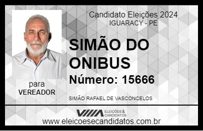 Candidato SIMÃO DO ONIBUS 2024 - IGUARACY - Eleições