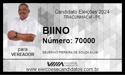 Candidato BIINO 2024 - TRACUNHAÉM - Eleições