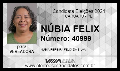 Candidato NÚBIA FELIX 2024 - CARUARU - Eleições