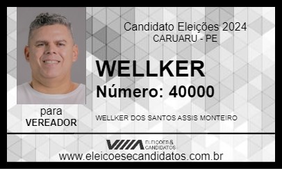 Candidato WELLKER 2024 - CARUARU - Eleições