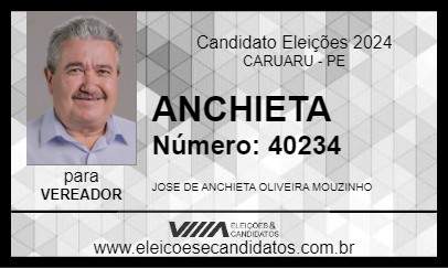 Candidato ANCHIETA 2024 - CARUARU - Eleições