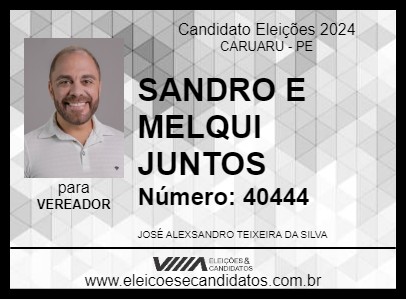 Candidato SANDRO NET 2024 - CARUARU - Eleições