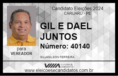 Candidato GIL BOBINHO 2024 - CARUARU - Eleições