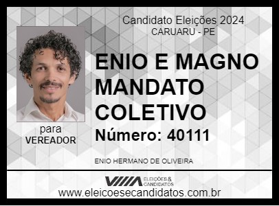 Candidato ENIO HERMANO 2024 - CARUARU - Eleições