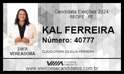 Candidato KAL FERREIRA 2024 - RECIFE - Eleições