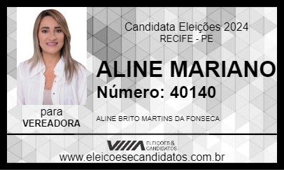 Candidato ALINE MARIANO 2024 - RECIFE - Eleições