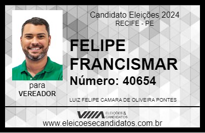 Candidato FELIPE FRANCISMAR 2024 - RECIFE - Eleições