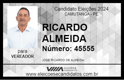 Candidato RICARDO ALMEIDA 2024 - CAMUTANGA - Eleições