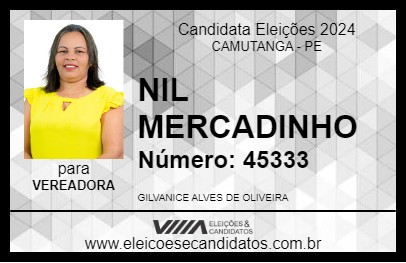 Candidato NIL MERCADINHO 2024 - CAMUTANGA - Eleições