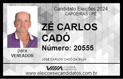 Candidato ZÉ CARLOS CADÓ 2024 - CAPOEIRAS - Eleições