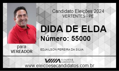 Candidato DIDA DE ELDA 2024 - VERTENTES - Eleições