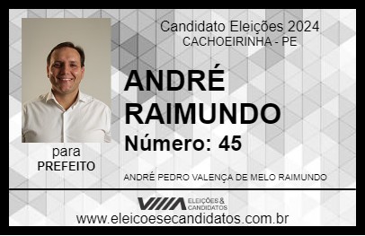 Candidato ANDRÉ RAIMUNDO 2024 - CACHOEIRINHA - Eleições