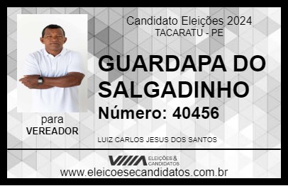 Candidato GUARDAPA DO SALGADINHO 2024 - TACARATU - Eleições